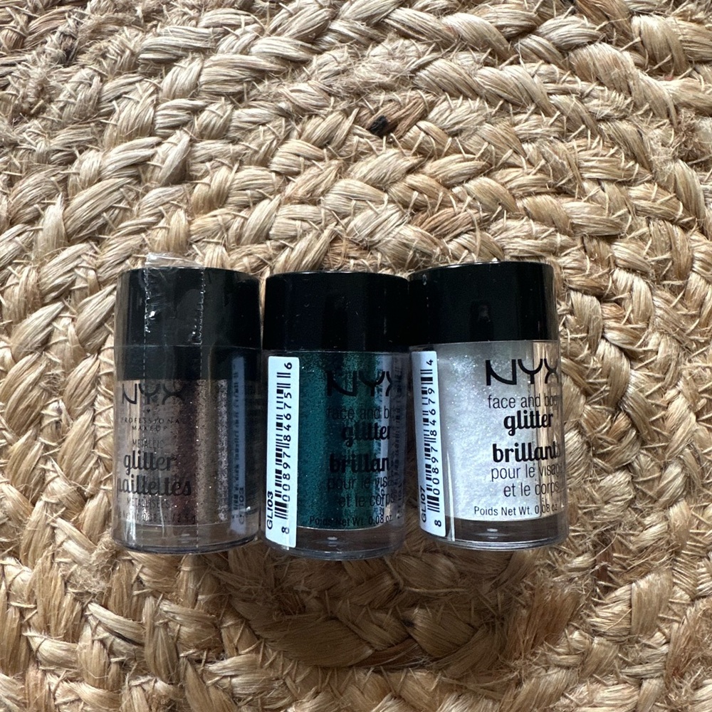 NYX Face & Body Glitter Brilliants bundle of 3